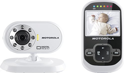 Motorola MBP 26 - Video Babyphone mit 2.4 Zoll Farbdisplay und bis zu 300 Meter Reichweite, weiß