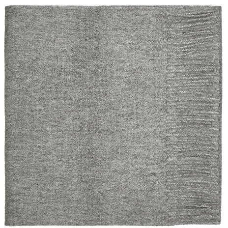 Lona Scott 100% Lammwolle Einfacher Schal, Grau