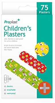 60 Fun Childrens Plasters Band Aids Sterile Breathable Assorted Sizes Designs