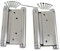 KATSU Double Action Spring Hinges 6 150mm, 1 Pair with Screws Stainless Steel Dual Swinging Door Hinges for Saloon Cafe Kitchen Internal and External Doors 54611060
