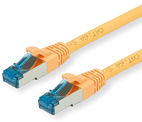 VALUE Cordon LAN Cat 6A | Component Level | Câble réseau S/FTP Ethernet avec connecteur RJ45 | jaune 20 m