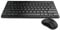 Rapoo 8000M kabelloses Tastatur-Maus Set Wireless Deskset 1300 DPI Sensor 12 Monate Batterielaufzeit kompakt DE-Layout QWERTZ PC & Mac - schwarz/grau