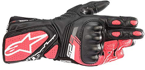 Alpinestars Stella SP-8 V3 Damen Motorradhandschuhe (Black/Pink,XL)