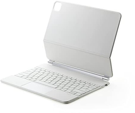 HAODEE Smart Magic Keyboard per iPad Air 4 10.9 Pollici Copertina di Tastiera (Color : White, Size : PRO 12.9)