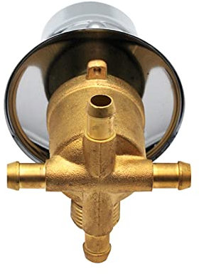 Filettatura/Intubazione in Ottone Massiccio Miscelatore per Acqua Calda e Fredda Rubinetto Doccia Deviatore 2/3/4/5 Vie Diviso Due Pezzi, Cartuccia Ceramica (Deviatore Intubazione-4 Uscita)