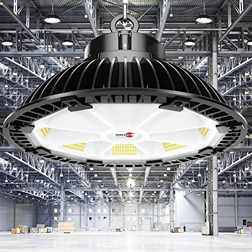 LED Hallenbeleuchtung 150W, Hallenstrahler LED 21000LM, IP65 Wasserdicht UFO Hallenleuchte, Industrielampe Led High Bay Light für Werkstatt Garage Warehouse, 5000K Kaltweiss