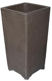 Quadratische Bonsaischale aus Steinzeug (Wasserfall-Stil) 29x29x65 cm - 2949