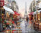 MISHBAY Diamond Painting Paris - 30x30cm Diamond Painting Erwachsene - Diamant Painting Bilder - DIY 5D Satz Wand Dekor Diamantstickerei