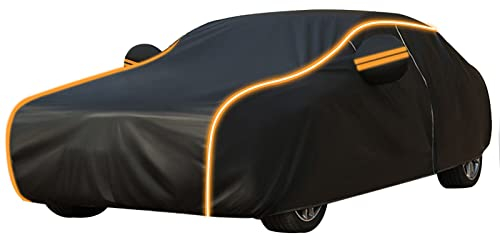 Gaoxianglin Auto Abdeckplane für VW Polo (2016-2019) Autoabdeckung, Autoabdeckung Sommer Outdoor Wasserdicht Atmungsaktiv UV Schutz Abdeckplane Auto MaßGeschneiderter Autoabdeckung(Color:OB)