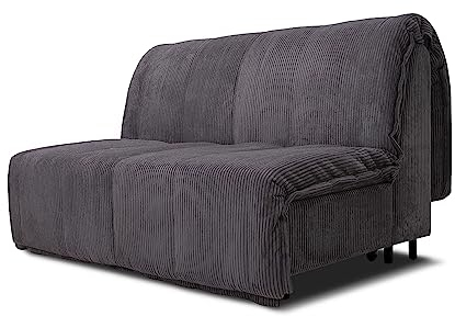 VitaliSpa Sofa Malta, Grau, 148 cm mit Schlaffunktion