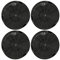 vhbw 4x Aktivkohlefilter kompatibel mit Franke Maris FMA 905 BK, Maris FMA 905 BK XS, Maris FMA 905 WH Dunstabzugshaube - 19,6 cm