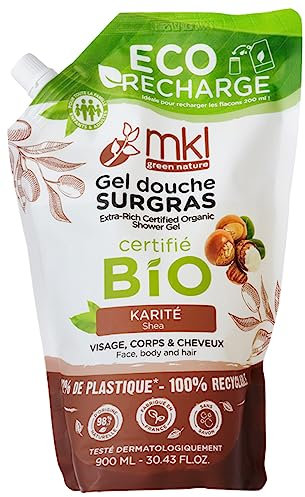 MKL Green Nature Gel Douche Surgras Karité Éco-Recharge Bio 900 ml