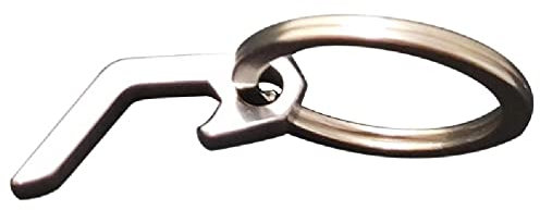 NURCIX Taschen-Flaschenöffner, Schlüsselanhänger, Flaschenöffner, Mini-Schlüsselanhänger, Edelstahl, tragbar, multifunktionaler Bieröffner