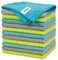 FIXSMITH Microfibre Cleaning Cloth - Pack of 12, Multi-Functional Cleaning Towels, Size: 12 x 16 in, Highly Absorbent Cleaning Rags, Lint-Free, Streak-Free Cleaning Cloths for Car Kitchen Home Office