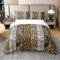 richhome 100% Natur Baumwolle Wild Tiger Leopard Bettbezug 135x200, afrikanische Geparden Wilde SkinSoft Bettwäsche Set, abstrakte Tröster Abdeckung Bettwäsche