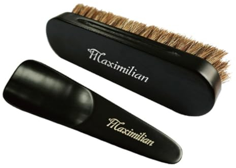 PACKOVE Leather Shoes Care Kit Shoe Polish Set Shoes Cleaning Brush Shoe Polishing Brush for Men Women Black