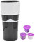 Wifehelper Filterkaffeemaschine, 450 Ml, Tragbare Kaffeemaschine, Kompaktes Design, Kompatibel mit Allen Arten von -Kapseln (Schwarz-Weiss)