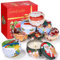Weihnachten Duftkerzen Geschenkset 8 Stück 2.5 OZ, Sojawachs Kerzen Duft Set Geburtstagsgeschenk, Personalisierte Geschenke für Weihnachten,Jahrestag, Kleine Geschenke für Frauen Männer Freund