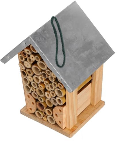 POPETPOP Casa per Insetti Giardino Coccinella Habitat in Legno Casa Decorativa in Legno per Farfalle