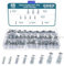 HSEAMALL Set di 48 dadi di espansione Petal con viti, M4 x 20, M5 x 25, M6 x 25, M8 x 30 Jack Nuts Petal Nuts Set di viti di espansione, dado di espansione, tasselli per cavità (HSEAMALL, 48 pezzi