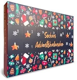 SOCKSWEAR Adventskalender mit 12 Paar Socken – Hochwertige, Bequeme Baumwollsocken für Damen & Herren