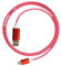 Led Flowing Charging Cable, Light up USB C Charger Cable, Led USB C Charging Cable Light Up Type C Charger, Shining Light Up USB Cable Compatible for Most Phones (Red Micro)