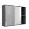 Vicco Badspiegelschrank Leano, Badezimmerspiegel, Anthrazit, 80 x 60 cm