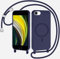 Belzsxy Compatible with iPhone 6/7/8/iPhone SE 2020/SE 2022 Wireless Charging, Shockproof Removable Phone Case with Strap Adjustable Neck Cord Necklace Soft Cover for iPhone 6/7/8/SE 2022, Navy blue