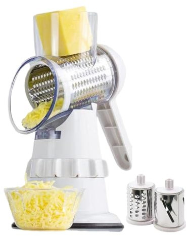 Käsereibe, Reibe Für GemüseMit 2 Trommelblättern, Trommelreibe Schnelleres Und Einfaches Schneiden, Gemüseschneider Ideal Für Käse, Gurken, Karotten, Nüsse Usw.