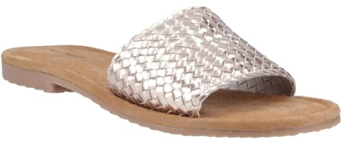 Hush Puppies Hetty Slide Leather Women's Bronze Sandals - UK 6