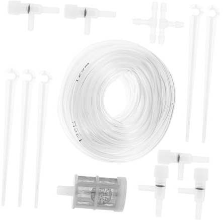 CLISPEED Conjunto De Riego Automático Para Plantas Válvula Reguladora Manguera De Riego Por Goteo Para Macetas y Bonsáis Para Jardines De Interior