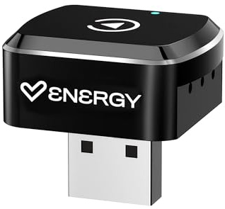 Energy Sistem Dual Car Connect Adaptador CarPlay Inalambrico y Android Auto Wireless WiFi Plug and Play USB-C y A para Coche o Moto Compacto