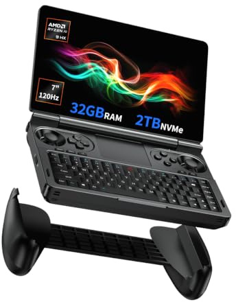 Cutesliving GPD Win Mini 2025 Handheld-Gaming-PC mit AMD Ryzen AI 9 HX 370, Radeon 890M-Grafikkarte, 7-Zoll-Display mit 120 Hz und VRR, 32 GB LPDDR5x, 1 TB SSD, 44,24-Wh-Akku für mobiles AAA-Gaming