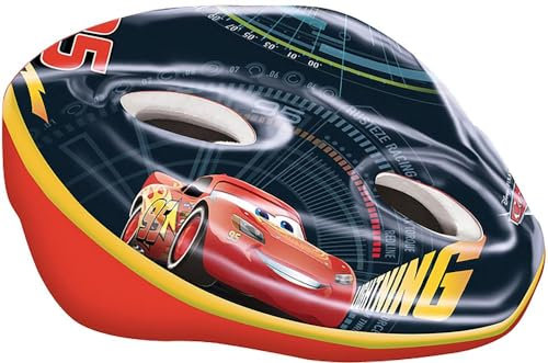 Disney Unisex Adulto 2208051 Jungen Cars Fahrradhelm, schwarz, M (52-56 cm), 0, Taglia unica