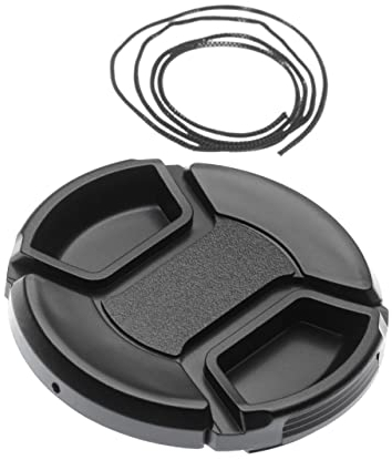 vhbw Bouchon d'objectif 55 mm Compatible avec Meyer-Optik-Görlitz F2/85 mm Figmentum Appareil Photo - Plastique Noir, poignée Interne