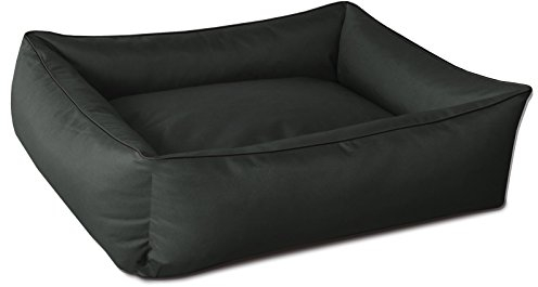 BedDog Hundebett MAX, Hundekissen mit abziehbaren waschbaren Bezug, Hundekorb, Hundesofa, für große Hunde, XXXL, anthrazit