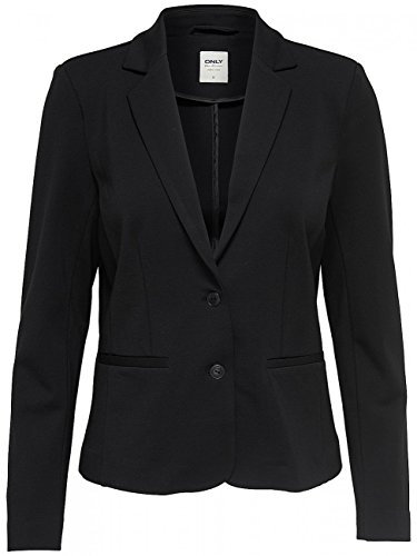 ONLY Onlpoptrash Blazer Noos, Donna, Grigio (Black), 42 (Taglia Produttore: X-Large)