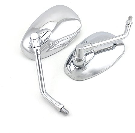 Universal 10mm Chrome Motorcycle Rear View Side Mirrors Handle Bar Bar End Motorcycle Mirrors