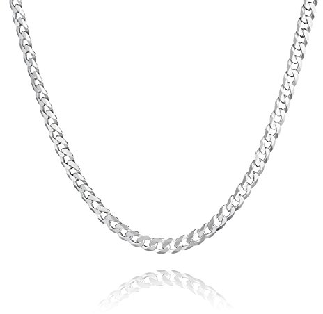 Herren Silberkette Aus Robuster 925er Sterling Silber Konstruktion Mit Karabinerverschluss