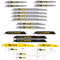 20 x SabreCut SCRSK20A mixte S610DF S644D S922BF S922HF S1110DF S1122HF S1122BF S1531L S2345X lames de scie sabre à coupe rapide pour bois et métal compatibles avec Bosch Dewalt Makita et autres