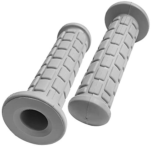 cyclingcolors Puños Empunadura Moto Scooter Cross diámetro 22mm 24mm universal, 130mm, Gris