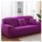 AMDXD Sofabezug 1 Sitzer, Einfarbig Sofa Hussen Möbelschutz mit Elastischem für Wohnzimmer, in Polyester, Anti-Rutsch, Elastischer Fuchsie