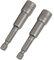 AJ Timber - 2 Pack 8mm 1/4 Quick-Change Hex Magnetic Nut Driver Drill Bit, 65mm Length