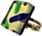 Bague en verre de MURANO ancienne MURRINE vénitienne, Verre, Multicolore