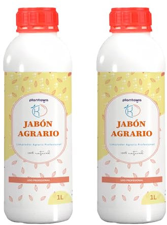 PLANTAWA Savon de Potassium 2x1L| Savon Agricole à Haute Concentration pour la Lutte Contre les Parasites et les Insectes | Savon Insecticide | Savon Noir pour vos Plantes et votre Jardin