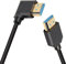 PNGKNYOCN 8K HDMI 2.1 kurzes Kabel, 0,3 m, 90 Grad, Ultra-High-Speed-HDMI-Kabel, rechts gebogen, HDMI-Stecker auf Stecker, unterstützt 8K @ 60Hz, dynamisches HDR, HDCP 2.2 & 2.3, eARC (rechts/0,3 m)