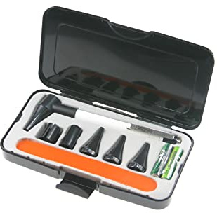 Ear Light Otoscope, Portable HD Ear Microscope, Diagnostic Penlight, Otoscope Pen, Inspection Ear Penlight, Handheld Ear Care Microscope Tool Set, Style Light for Ear Nose Throat Clinical