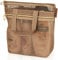 DV Lifestyle Mesh Shower Bag 25 x 26cm Caddy with Zipper & 2 Pockets. Quick-Dry Portable Toiletry Tote for Bathroom, Gym, Travel, Camp, Beach, for Sunscreen, Dorm & College Essentials (Brown)