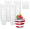 HIYAA Dessertgläser Plastik, 50 Stück 4oz/120ml Dessertbecher Dessertschalen mit 50 Löffeln,Wiederverwendbar für Mousse,Pudding,Eiscreme,Dessert Party,Picknick,Weihnachtsfeier