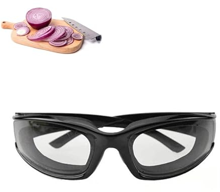 Qinsky Onion Goggles,Onion Glasses Anti-splash Tearless Glasses Eye Protect Vegetable Cutter Eyes Protector for Women Men Home Kitchen Use Outdoor Activities Kitchen Gadget